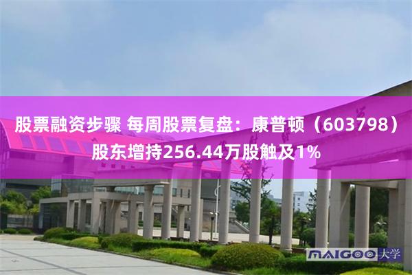 股票融资步骤 每周股票复盘：康普顿（603798）股东增持256.44万股触及1%