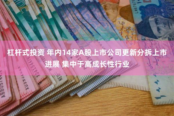 杠杆式投资 年内14家A股上市公司更新分拆上市进展 集中于高成长性行业